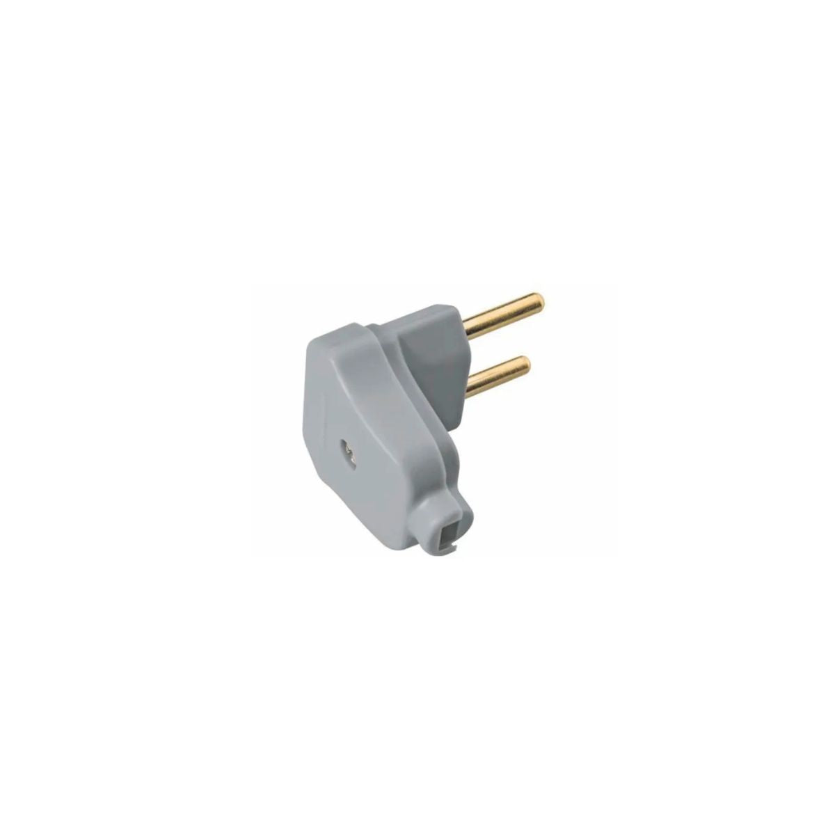 Plugue Macho Triangular 2P 10A 250V Cinza Tramontina