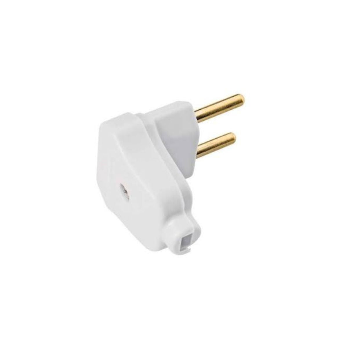 Plugue Macho Triangular 2P 10A 250V Branco Tramontina
