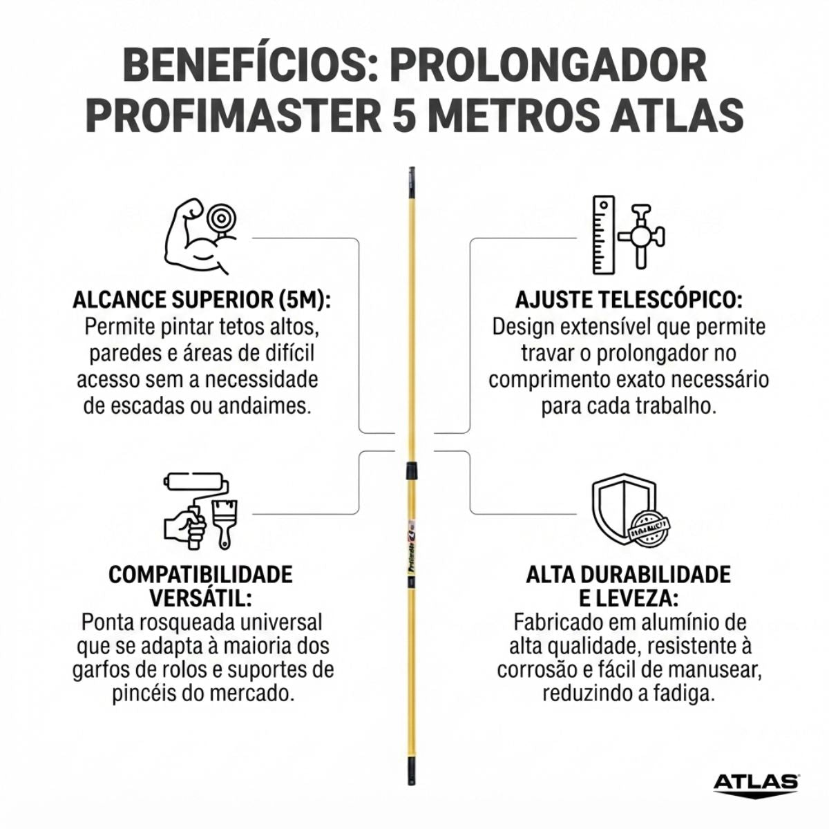 Prolongador Profimaster 5 Metros Atlas