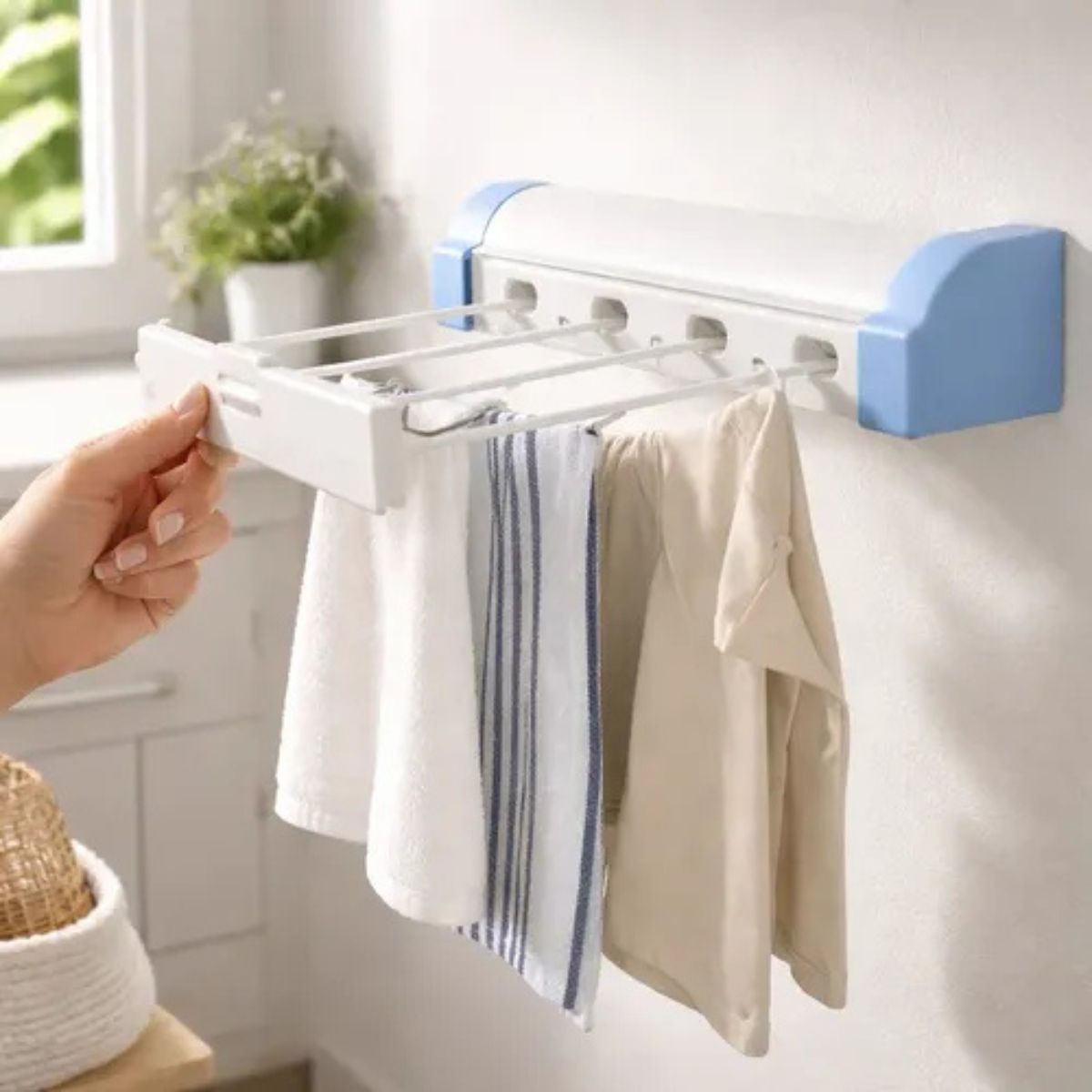 Varal Automático Rotoflex Branco Secalux