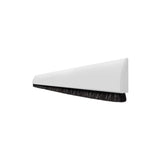 Veda Porta Adesivo com Escova 100cm Branco Tecnoperfil