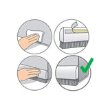 Veda Porta Adesivo com Escova 100cm Branco Tecnoperfil