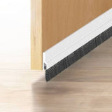 Veda Porta Adesivo com Escova 100cm Branco Tecnoperfil