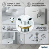 Válvula para Lavatório 1600C Meber
