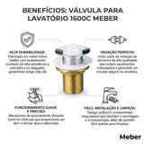 Válvula para Lavatório 1600C Meber