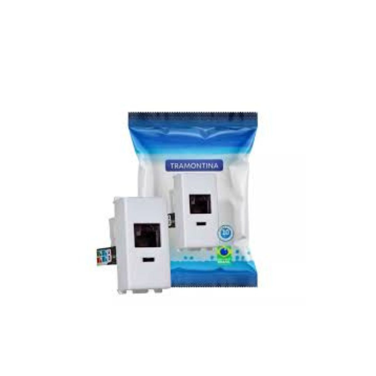 Tomada RJ45 Cat6 para Piso Unha Tramontina