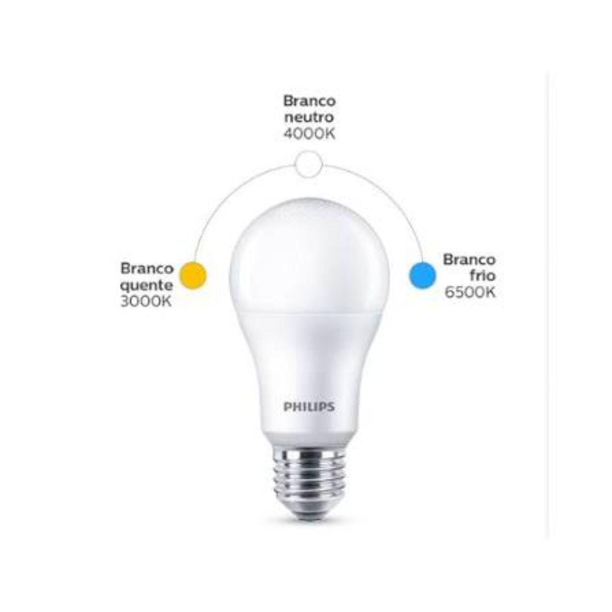 Lâmpada Led Bulbo A60 9W 6500K 806lm 100-240V Philips