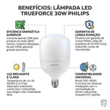 Lâmpada Led Trueforce 30W 3800lm E27 6500K Bivolt Philips