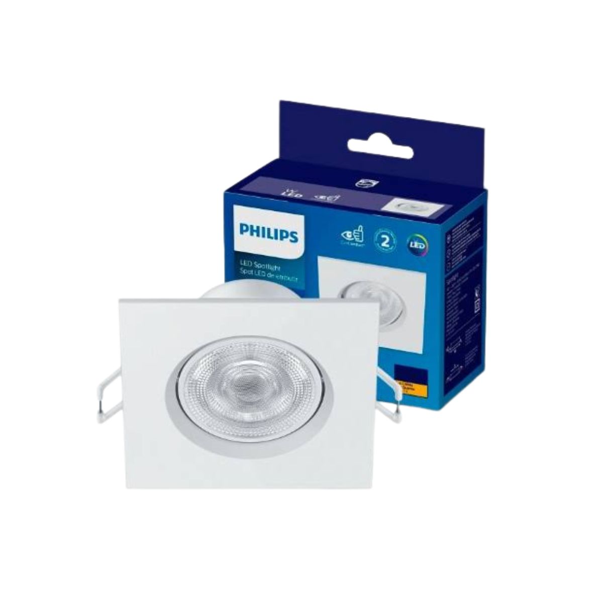 Spot LED Spotkit SL052 Quadrado 4,2W 2700K 350lm Philips