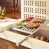 Grelha Churrasco Inox 42x48 cm com Coletor Qualinox