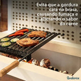 Grelha Churrasco Esmaltada 42x50 cm Qualinox