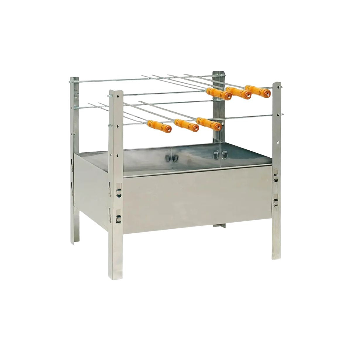 Churrasqueira Desmontável Aço Inox 60x38x60 cm Qualinox