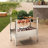 Churrasqueira Desmontável Aço Inox 60x38x60 cm Qualinox