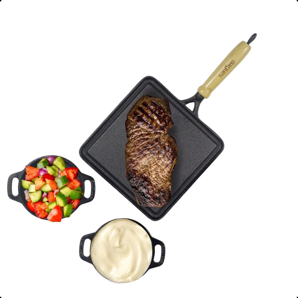 Bifeteira Grelhada 24x42 cm com Cabo Grilazer