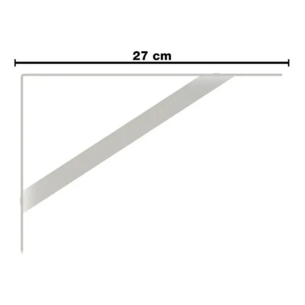 Suporte Mao Francesa 27cm Branco Dtools