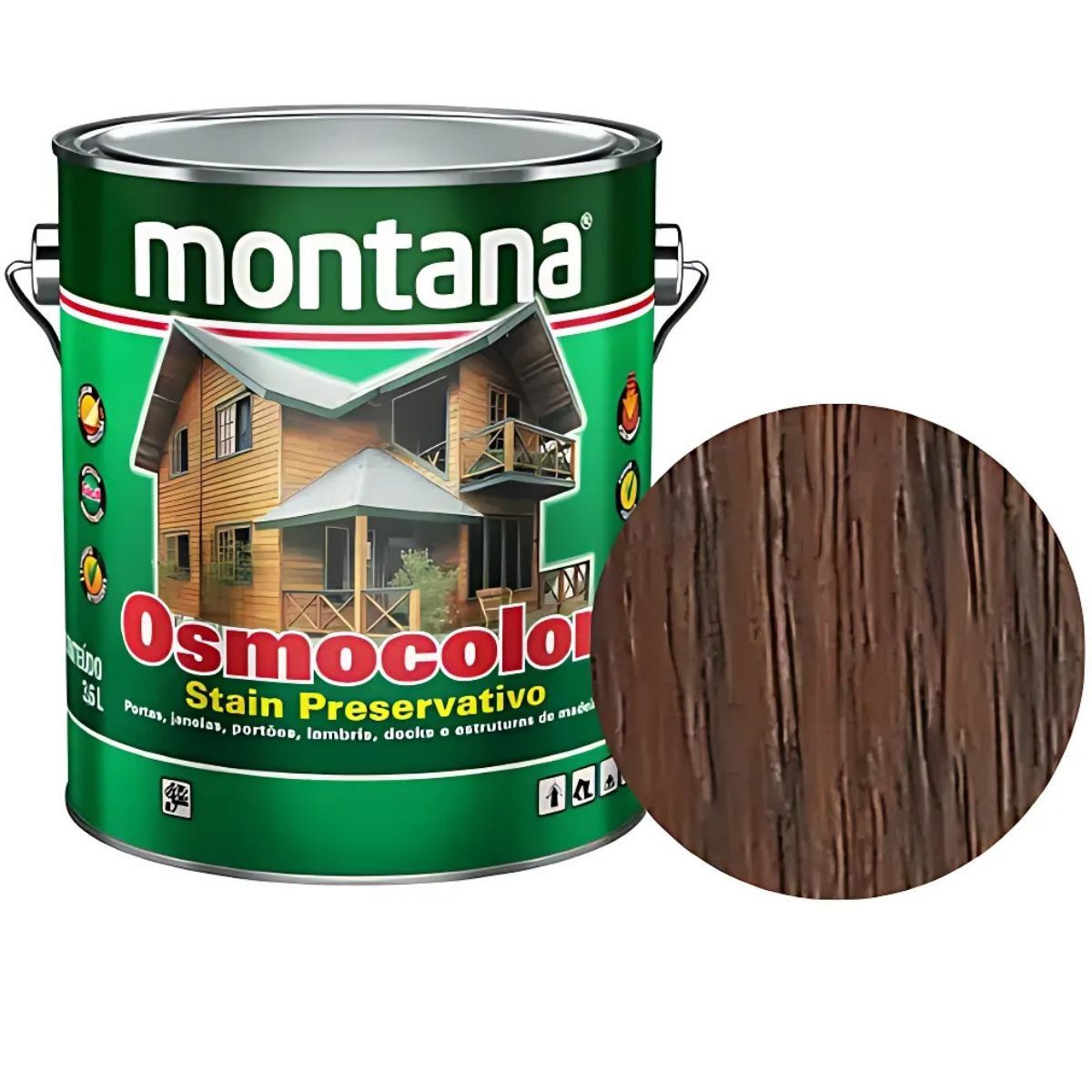 Osmocolor Stain Semitransparente Nogueira 900ml Montana
