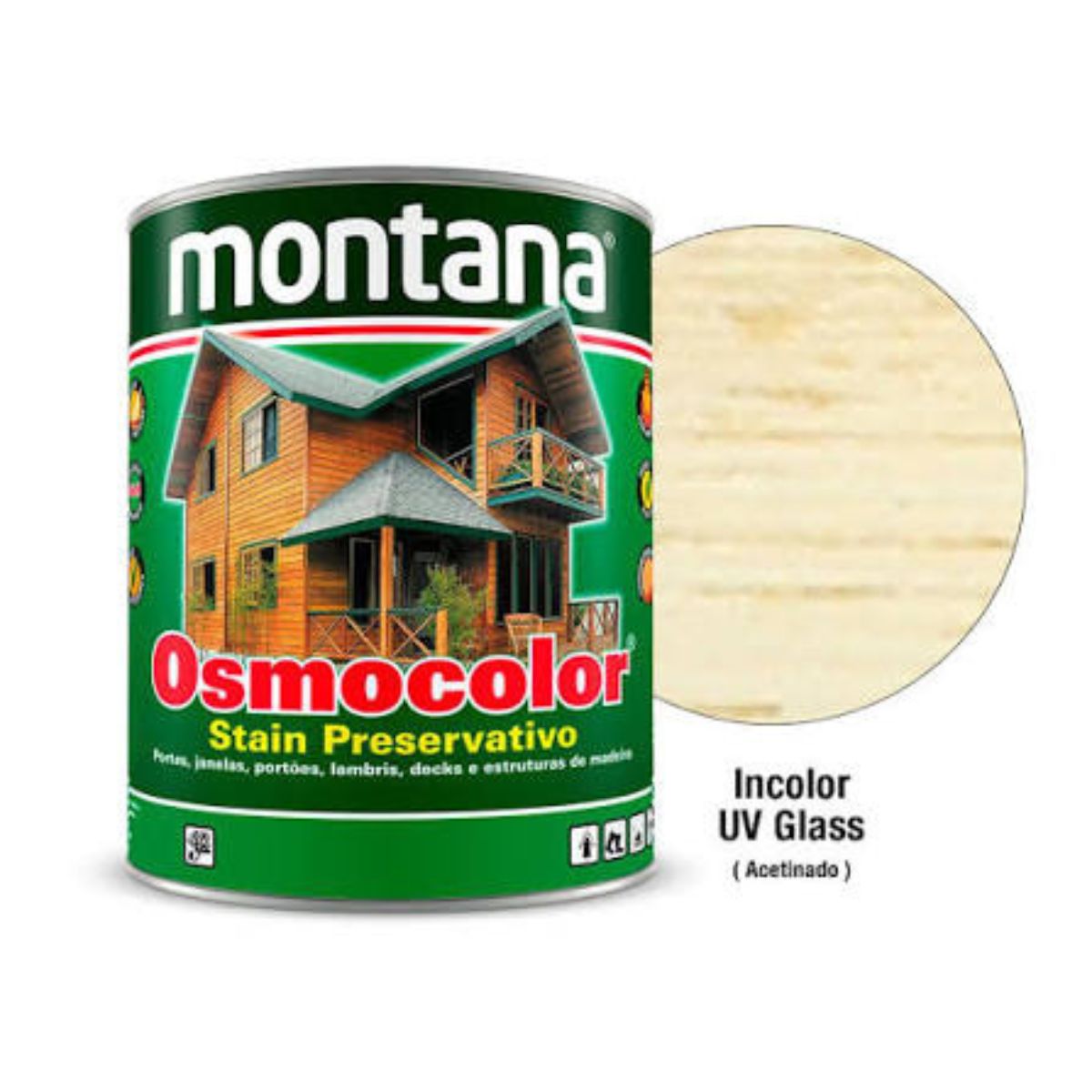 Osmocolor Stain Incolor Uv Glass 900ml Montana