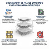 Organizador Pratos Quadrado Essence Dicarlo