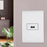 Modulo Tomada Usb 1,5a Bivolt Branco Tramontina