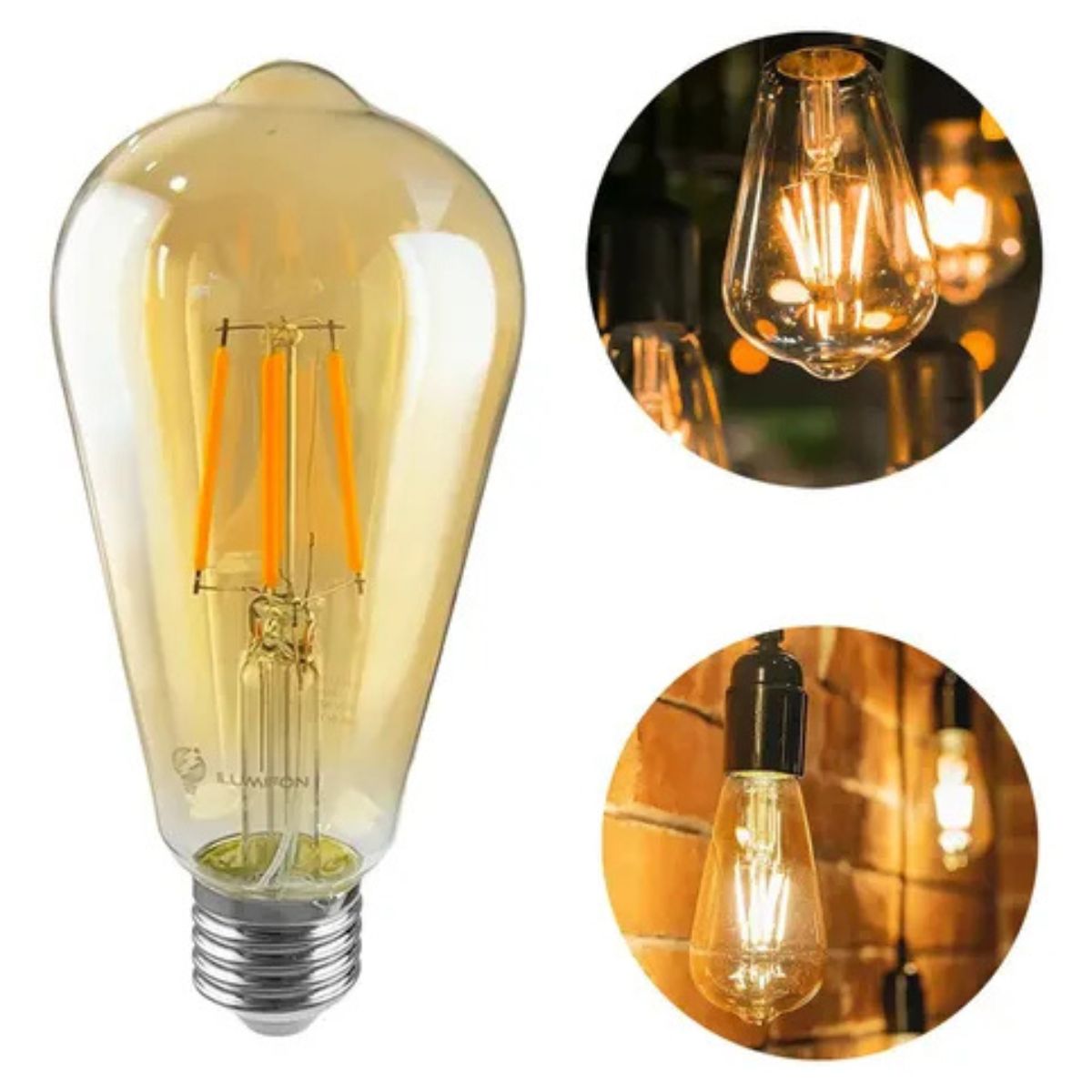 Lâmpada Filamento LED Vintage ST64 E27 Elgin