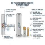 Kit Prolongador de Registro 2cm 1003C Meber