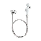 Kit Ducha Pop com Crivo e Flexível Inox 1,20m Branco Blukit