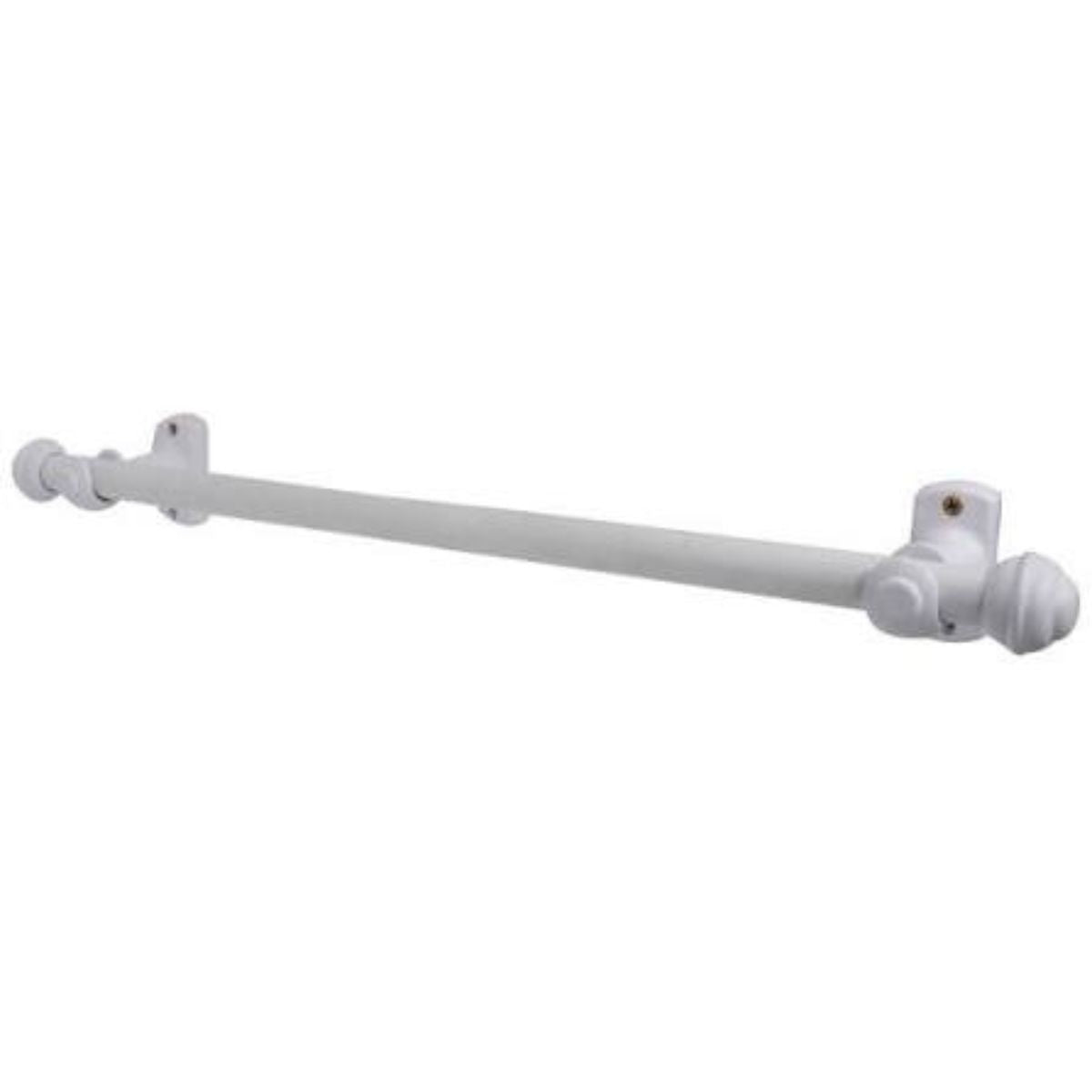 Kit 1 Varao Suporte Cortina Branco 28mm 3mt Bella Arte