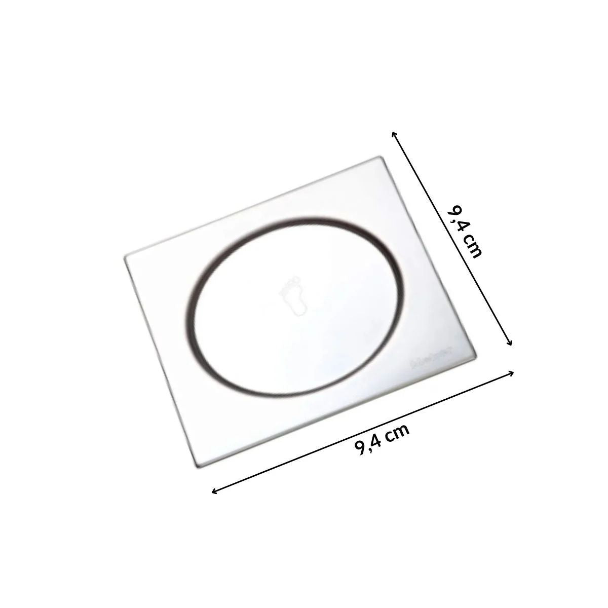 Grelha Inox Quadrada C/ Fecho Pressao 15x15cm Meber
