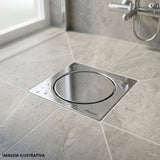 Grelha Inox Quadrada C/ Fecho Pressao 10x10cm Meber