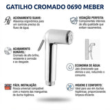 Gatilho Cromado 0690 Meber