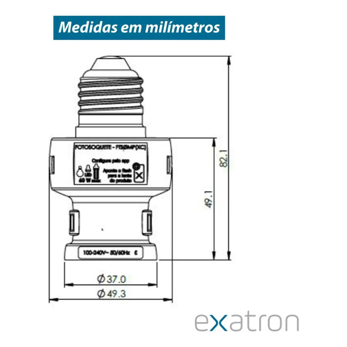 Fotosoquete Bivolt E27 Exatron