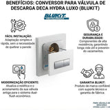 Conversor para Válvula de Descarga Deca Hydra Luxo/Hydra Blukit