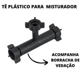 Conjunto de Ligação para Misturador de Lavatório 1/2" PVC Preto Meber
