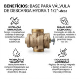 Base para Válvula de Descarga 1.1/2" sem Acabamento DN40 Deca