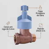 Base para Registro de Pressão para Chuveiro 3/4" (DN20) Deca