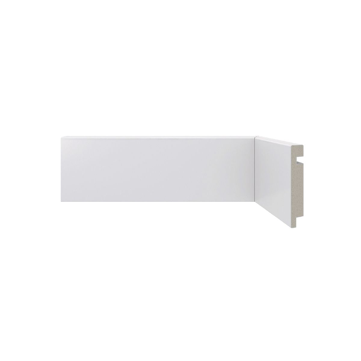 Rodapé Poliestireno Branco BR 240cm Modelo 451 70x13mm Santa Luzia
