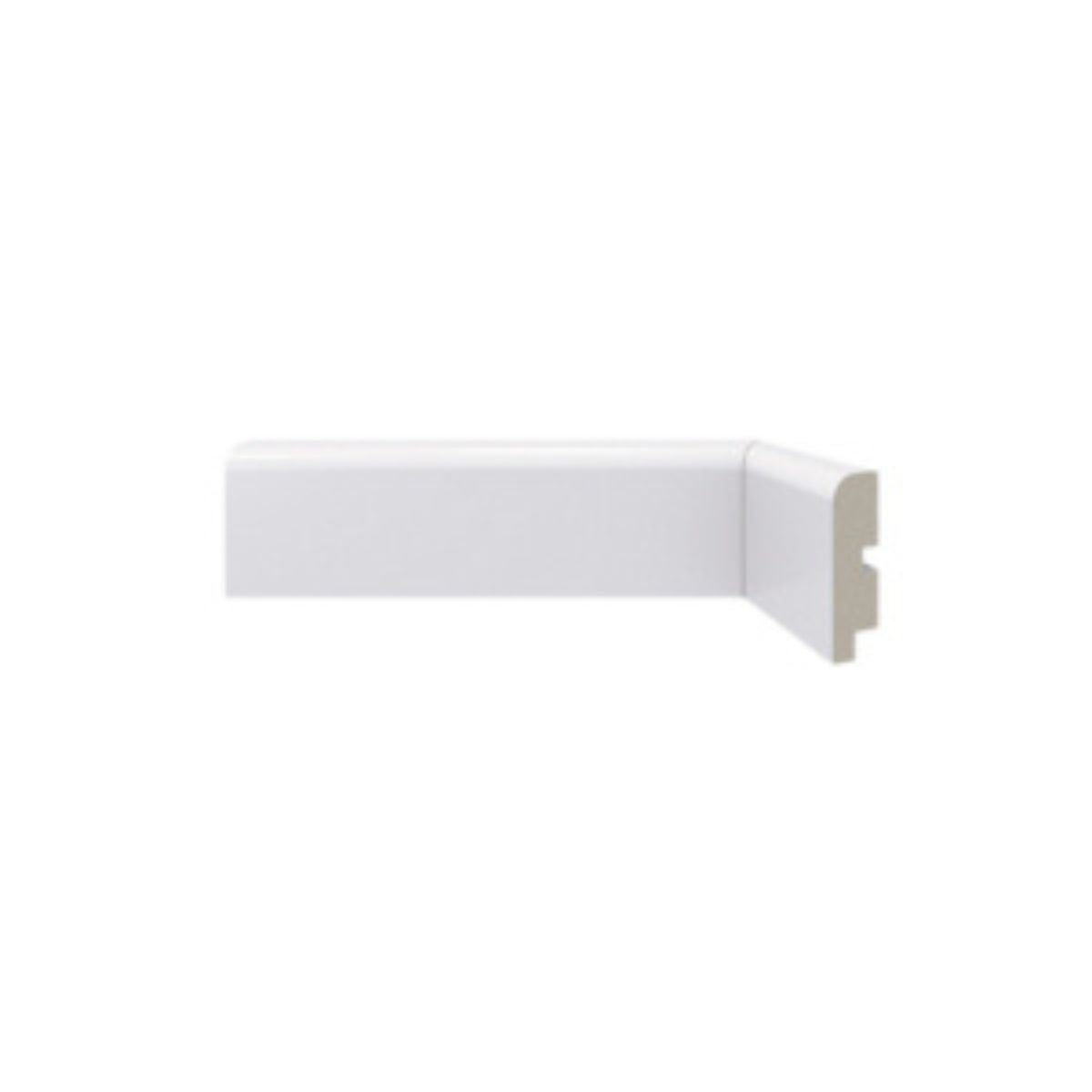 Rodapé Poliestireno Branco BR 240cm Modelo 446 70x15mm Santa Luzia
