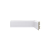 Rodapé Poliestireno Branco BR 240cm Modelo 446 70x15mm Santa Luzia