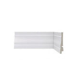 Rodapé Poliestireno Branco BR 240cm Modelo 443 89x17mm Santa Luzia