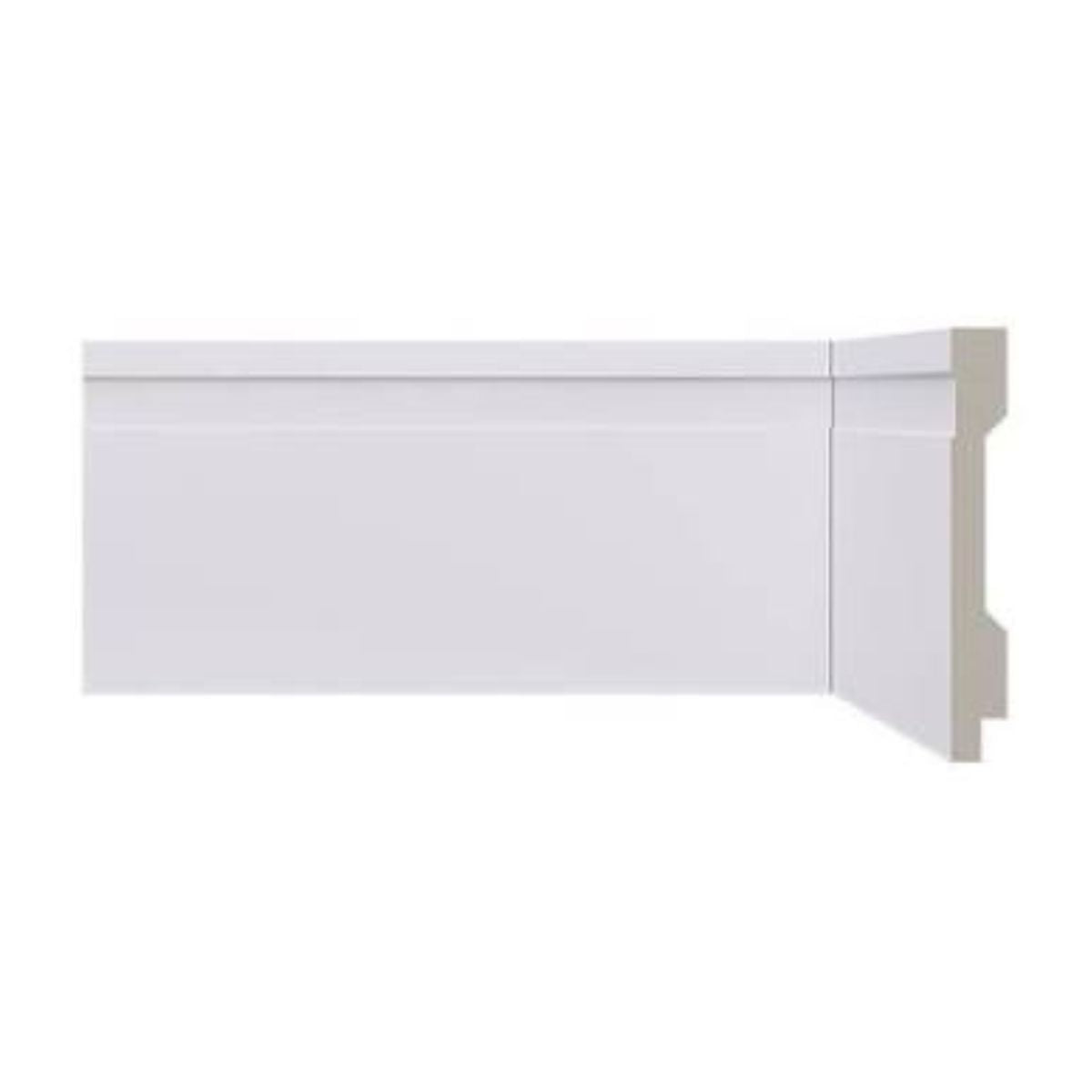Rodapé Poliestireno Branco 240cm Modelo LEV102 100x13mm Santa Luzia