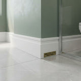 Rodapé Poliestireno Branco 240cm Modelo LEV102 100x13mm Santa Luzia