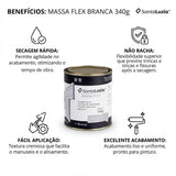Massa de Acabamento Massa Flex Branco 340g Santa Luzia