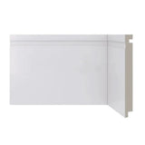 Rodapé Poliestireno Branco 240cm Modelo 480 150x16mm Santa Luzia