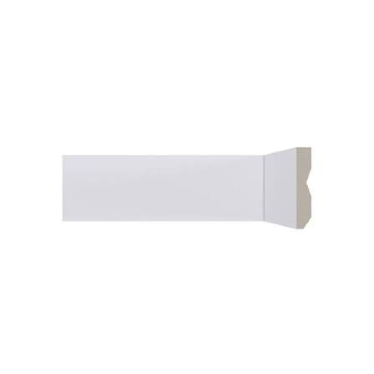 Rodapé Branco Liso 240cm Modelo LEV71 70x13mm Santa Luzia