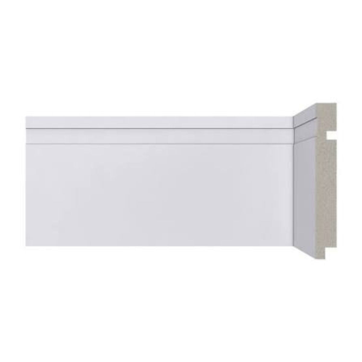 Rodapé Poliestireno RP/BR Branco 240cm Modelo 493 120x16mm Santa Luzia