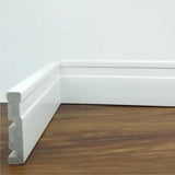 Rodapé Poliestireno RP/BR Branco 240cm Modelo 493 120x16mm Santa Luzia