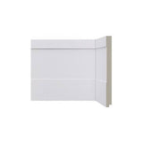 Rodape Polie. Branco Br 240cm Mod 505 200x16mm Santa Luzia