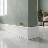 Rodapé Poliestireno Branco BR 240cm Modelo 473 50x13mm Santa Luzia