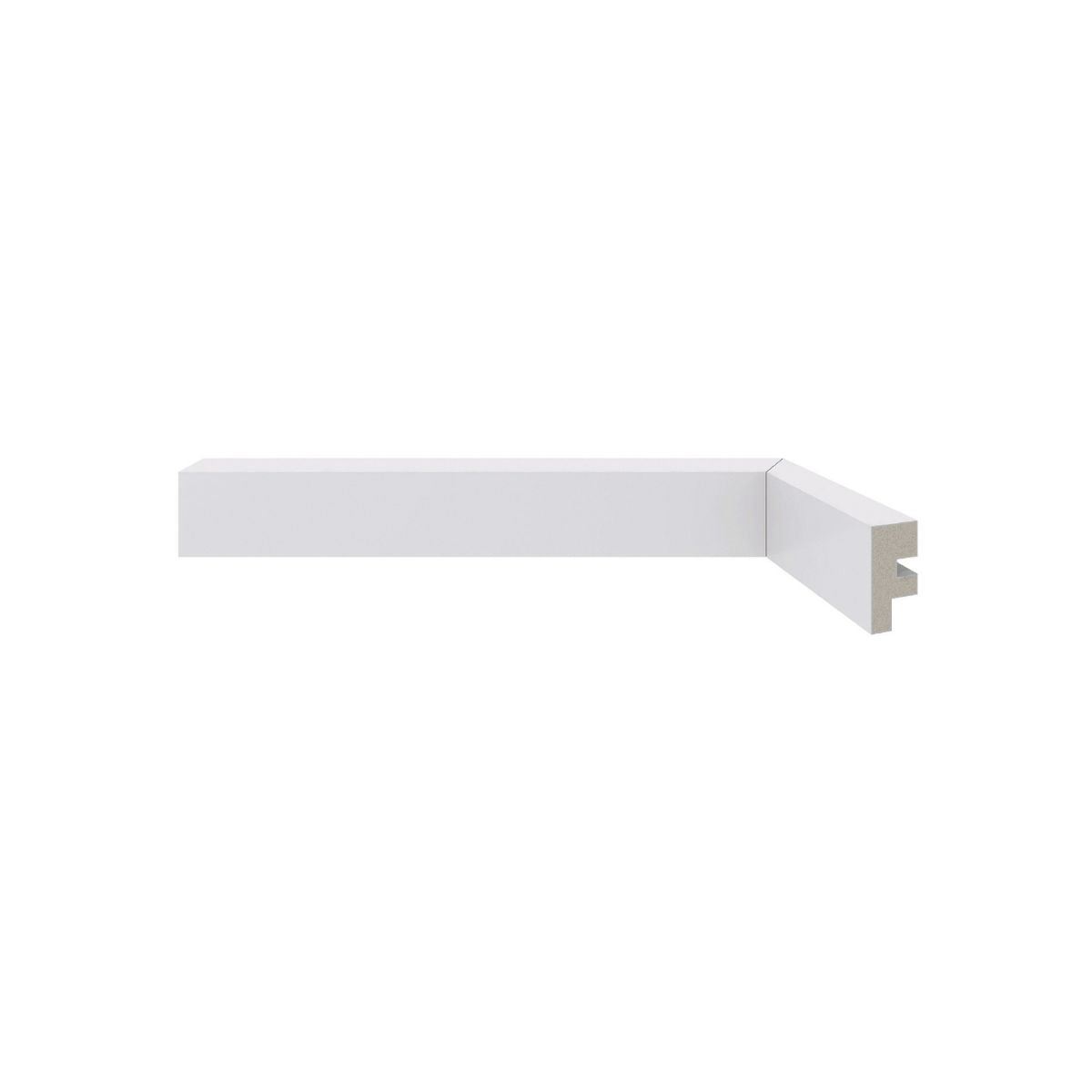 Rodapé Poliestireno Branco BR 240cm Modelo 466 30x16mm Santa Luzia