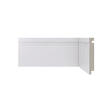 Rodape Polie. Branco Br 240cm Mod 457 100x16mm Santa Luzia